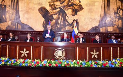 El Congreso Nacional recibe al presidente de la República de Colombia, Iván Duque Márquez