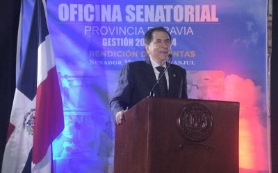 El senador Milcíades Franjul rinde cuentas de su gestión senatorial a favor de Peravia 2021-2022