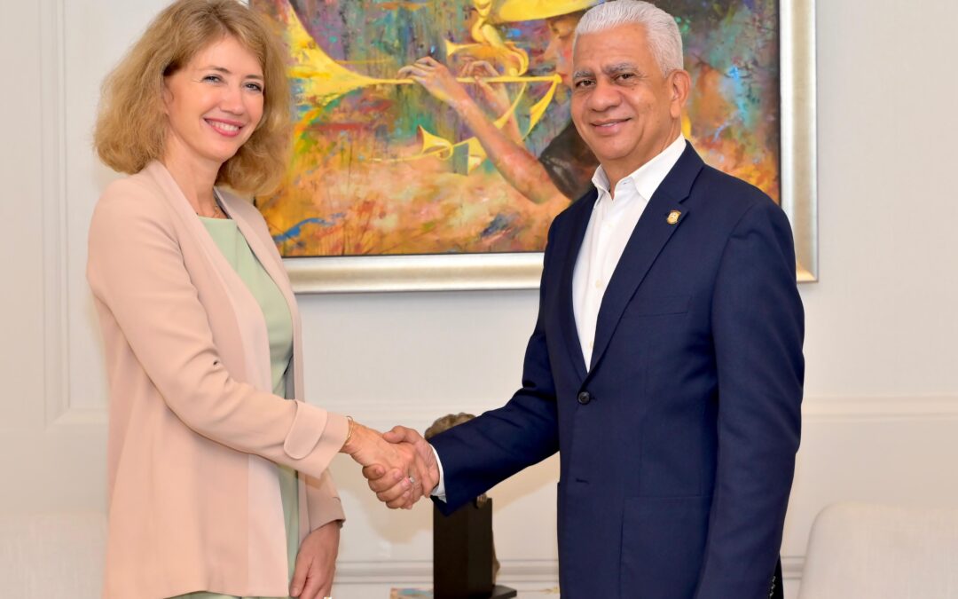 Presidente Senado recibe a embajadora Unión Europea