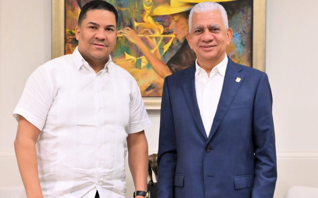 Ricardo de los Santos recibe en el Senado al cónsul general dominicano en Hamburgo