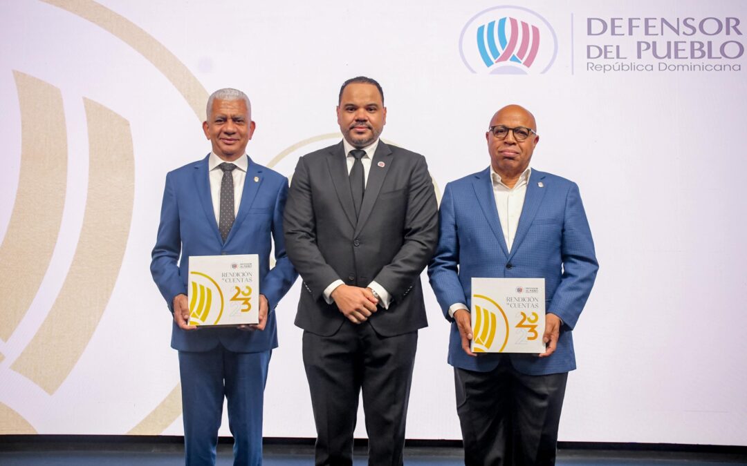 Presidentes del Senado y Cámara Diputados reciben informe rendición de cuentas Defensor del Pueblo