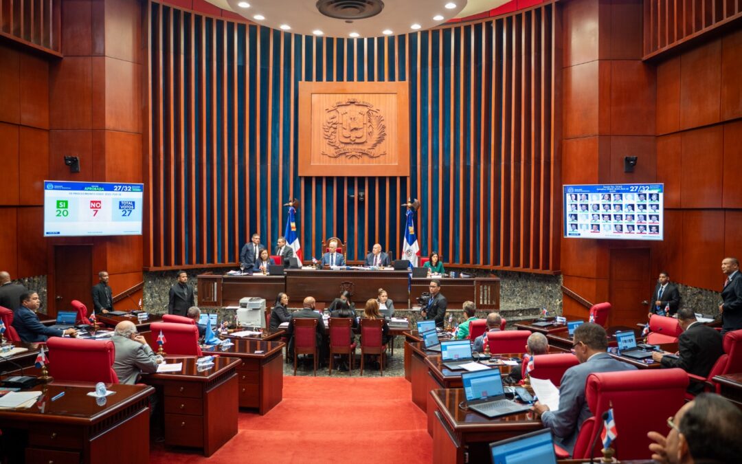 Senado deja sobre la mesa conocimiento modificaciones a la Ley Orgánica que instituye el Código Penal de la República Dominicana