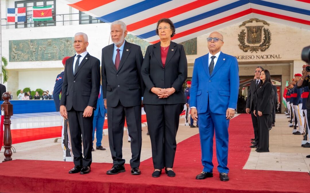 Congreso Nacional recibe a la presidenta de Surinam, Jennifer Geerlings-Simons